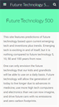 Mobile Screenshot of futuretechnology500.com